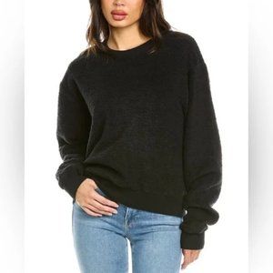 Good American Sherpa Boyfriend Sweatshirt